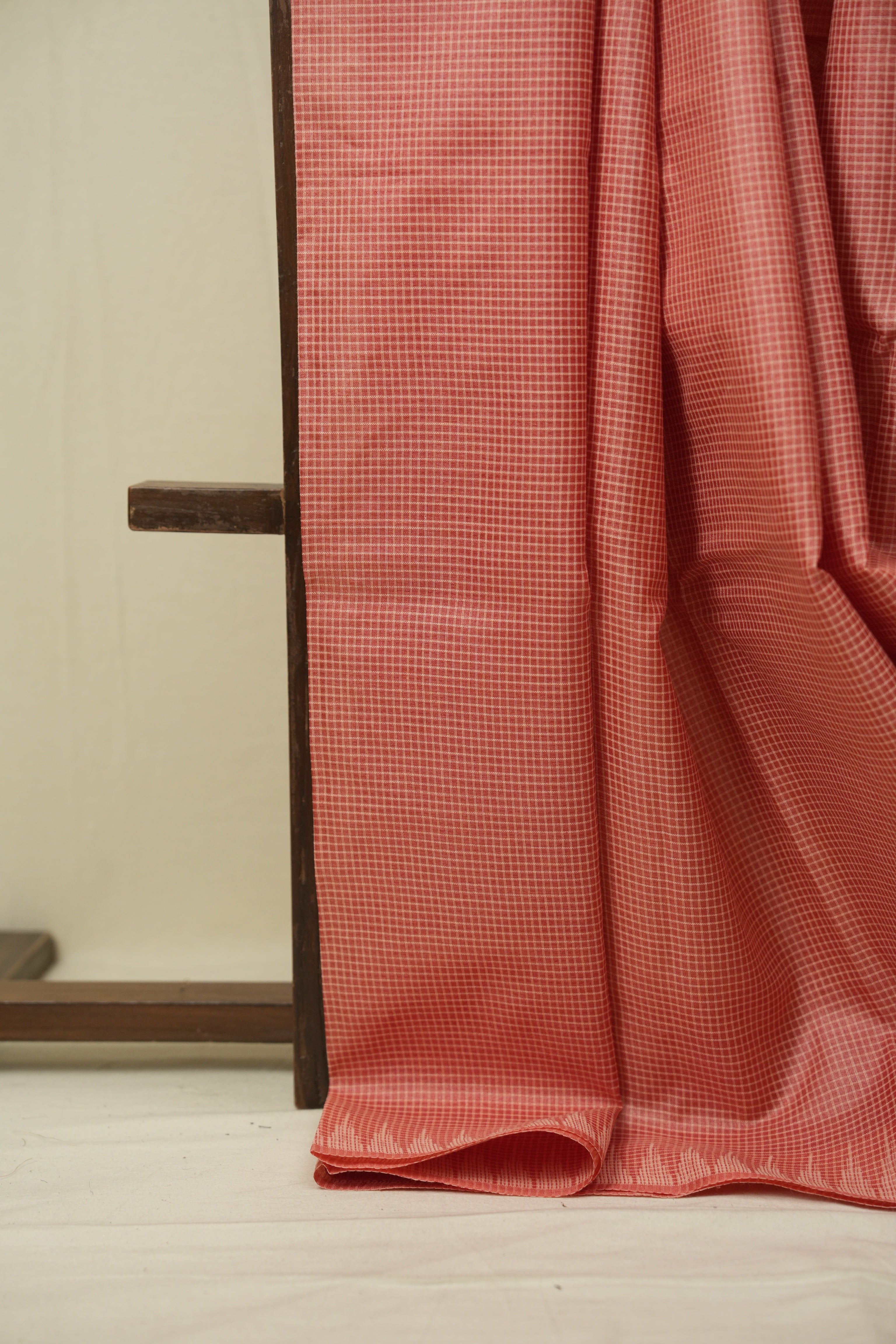 Peach Tussar Silk Saree - SRPTSS1891