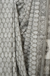 Grey HBP Cotton Saree - SRGCS3297
