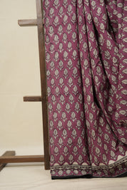 Beet Root Red HBP Cotton Saree - SRBRRCS2794