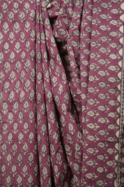 Beet Root Red HBP Cotton Saree - SRBRRCS2794