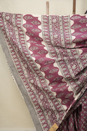 Beet Root Red HBP Cotton Saree - SRBRRCS2794