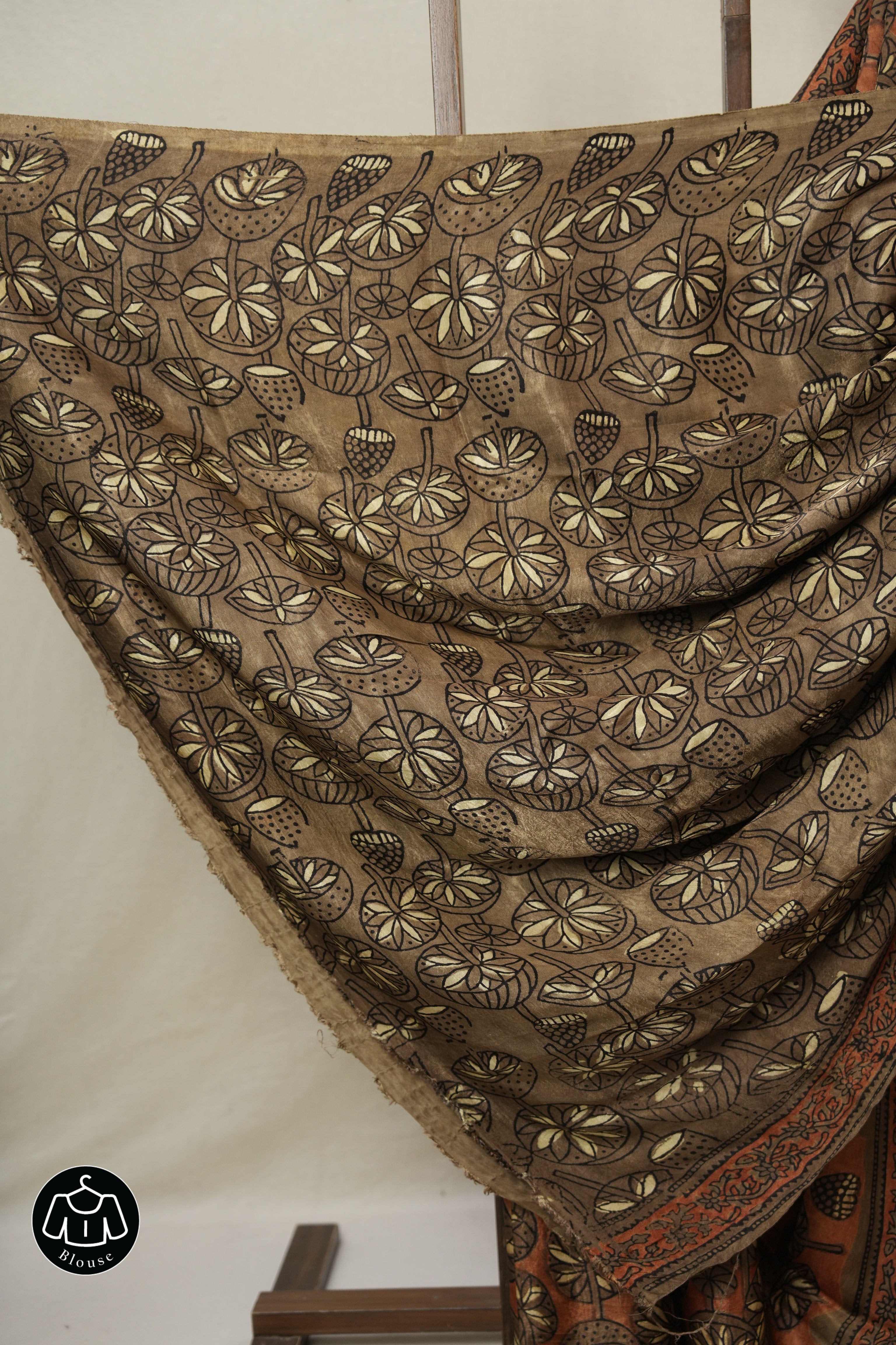 Metallic Orange HBP Modal Silk Saree - SRMOMSS533
