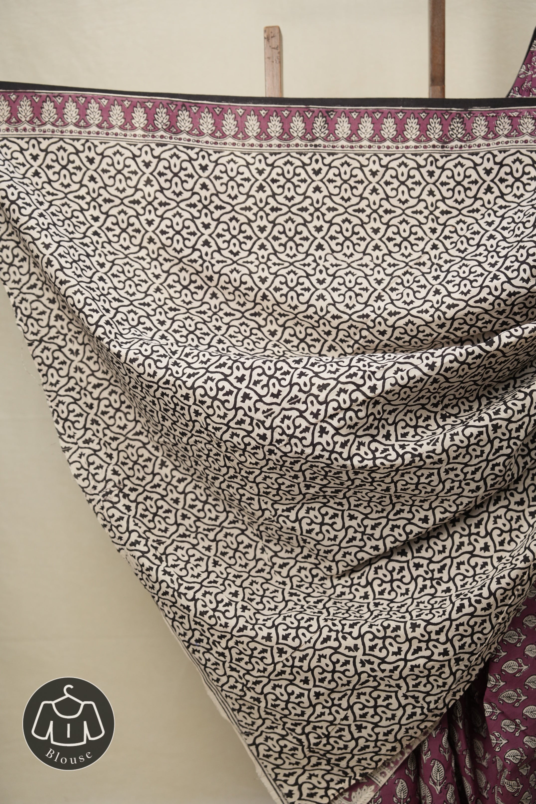 Beet Root Red HBP Cotton Saree - SRBRRCS2794