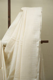 White Tussar Silk Saree - SRWTSS1890