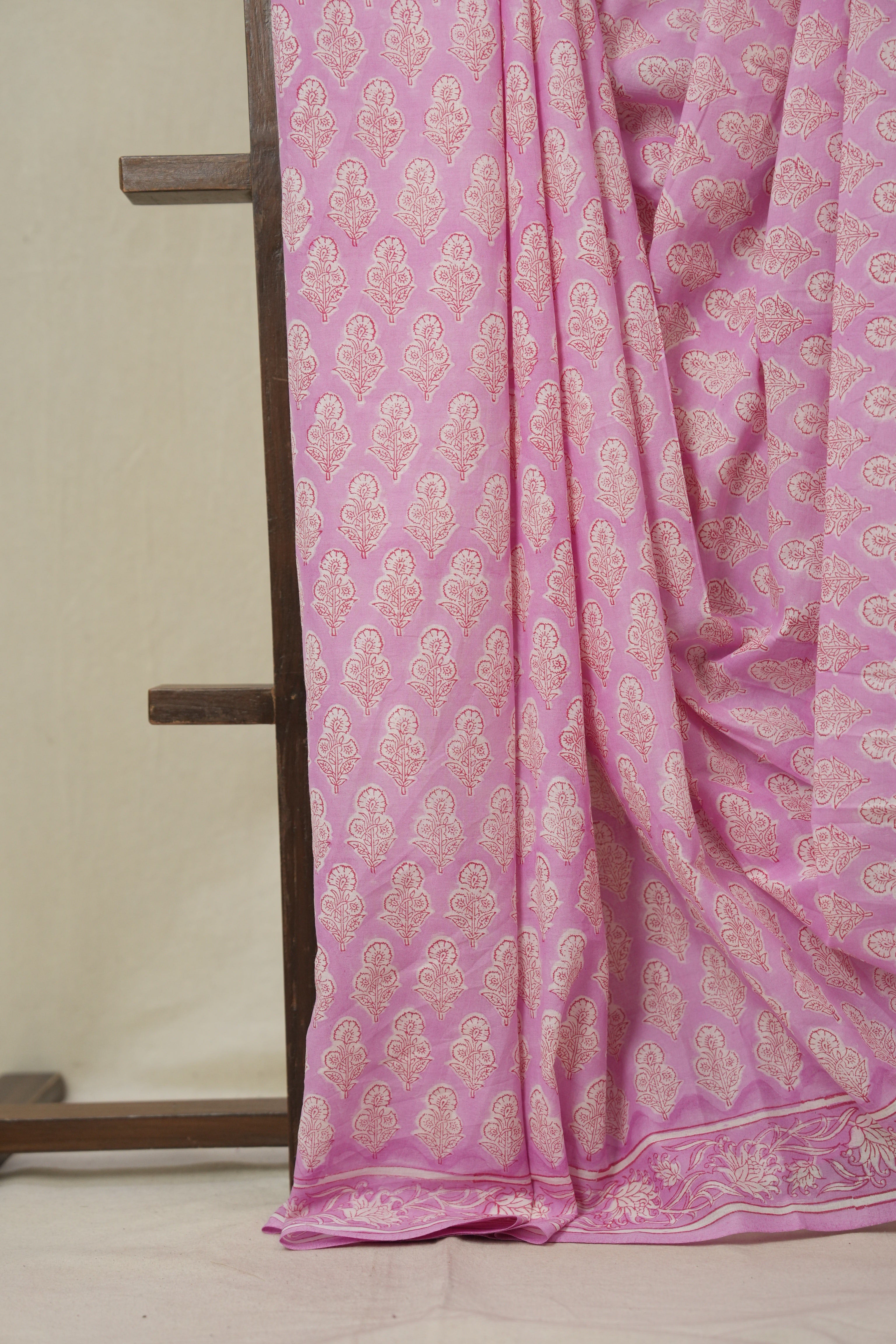 Pink HBP Cotton Saree - SRPCS3296
