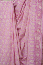 Pink HBP Cotton Saree - SRPCS3296