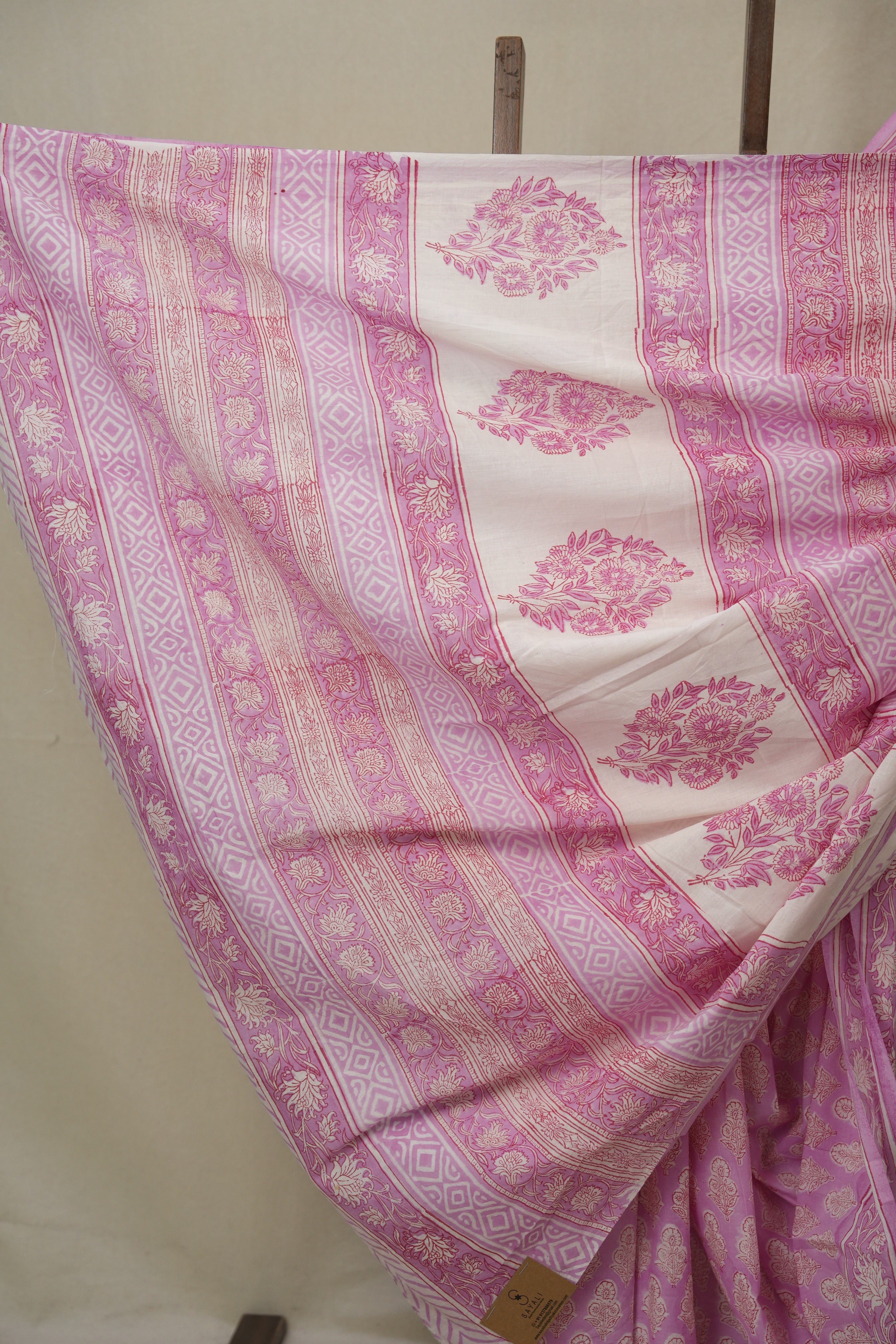 Pink HBP Cotton Saree - SRPCS3296