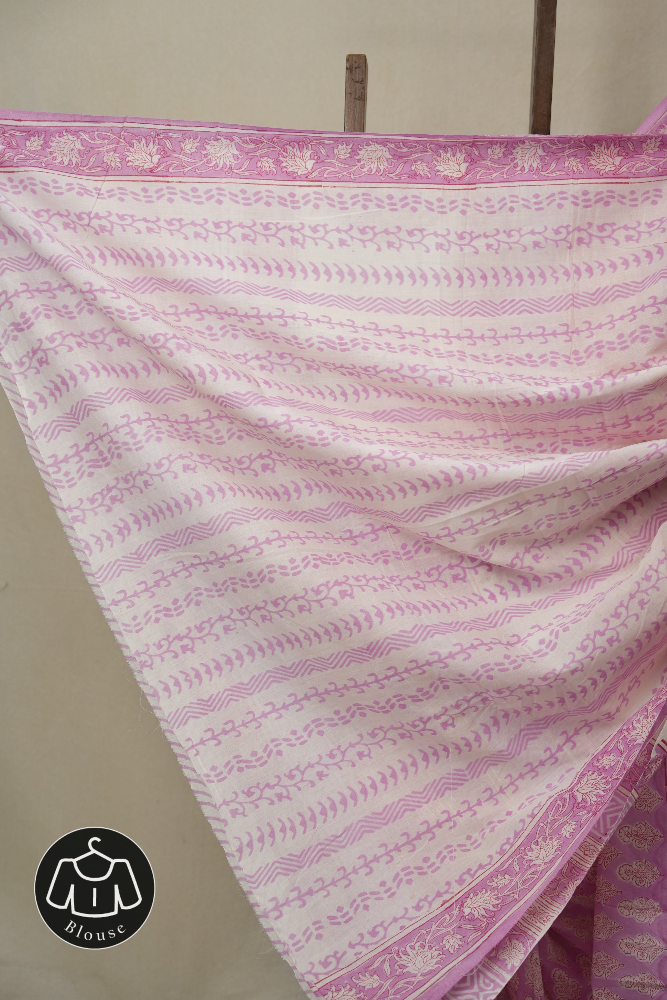 Pink HBP Cotton Saree - SRPCS3296