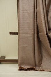 Grey Tussar Silk Saree - SRGTSS1892