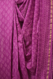 Pink HBP Cotton Silk Saree with Chanderi Border - SRPCSS1646