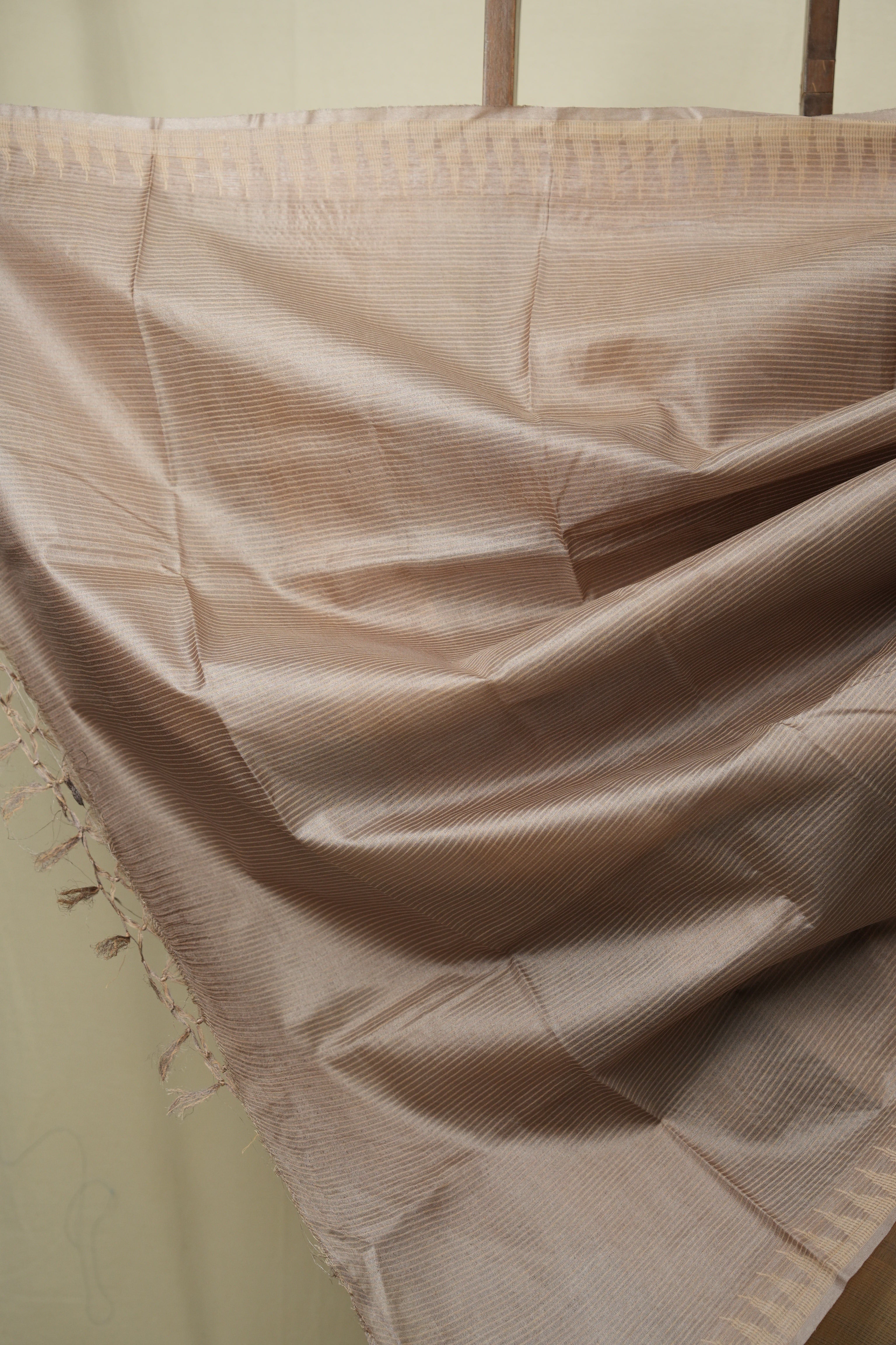 Grey Tussar Silk Saree - SRGTSS1892