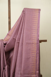 Purple Tussar Silk Saree - SRPTSS1893