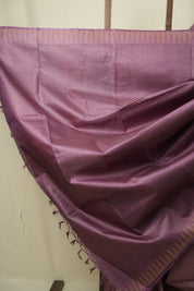 Purple Tussar Silk Saree - SRPTSS1893