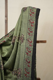 Moss Green HBP Modal Silk Saree - SRMGMSS542