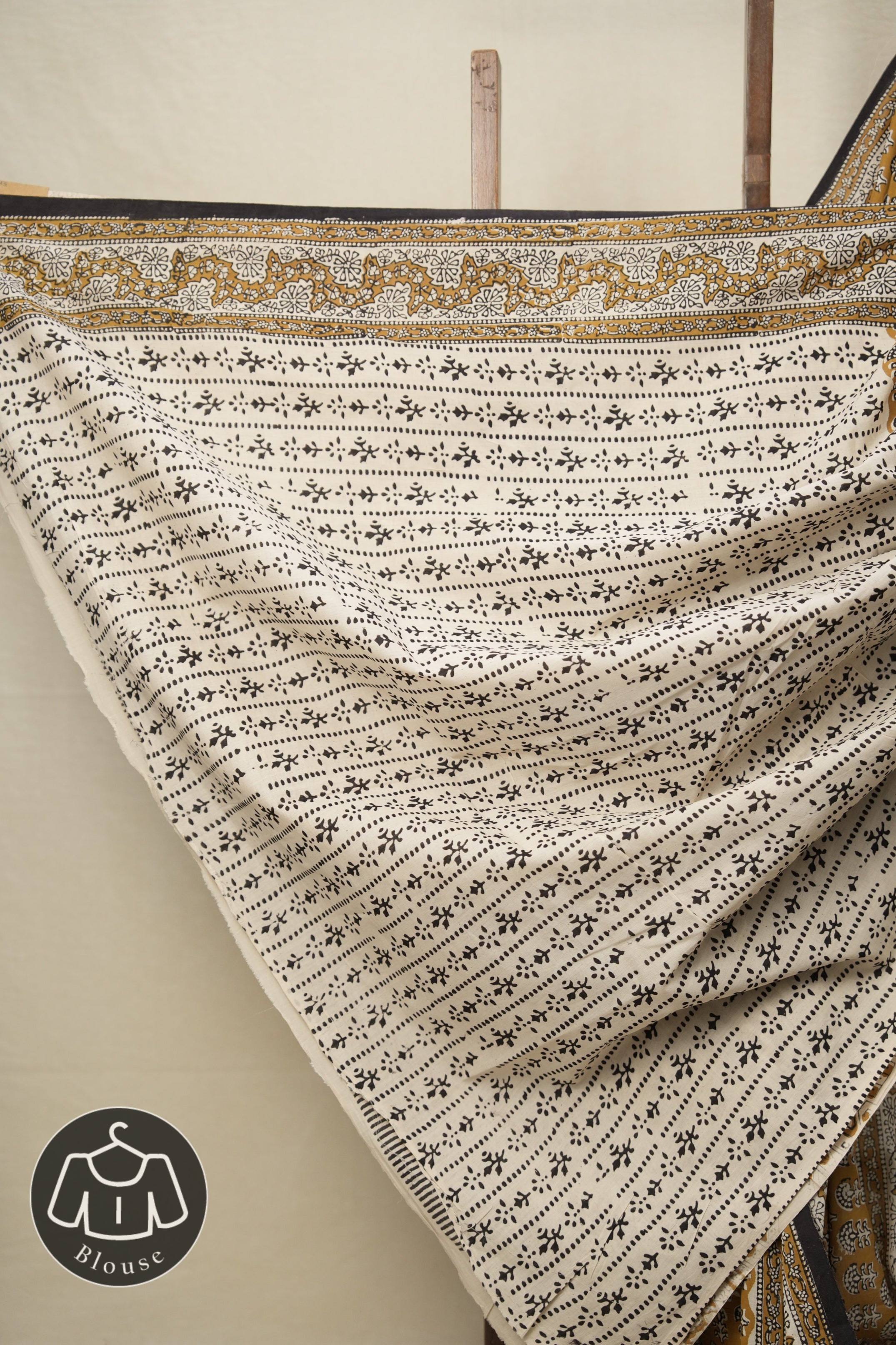 Olive Brown HBP Cotton Saree - SROBCS2807