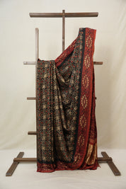 Black HBP Modal Silk Saree - SRBMSS543