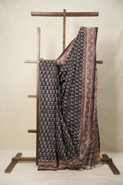 Black n White HBP Cotton Saree - SRBNWCS2801