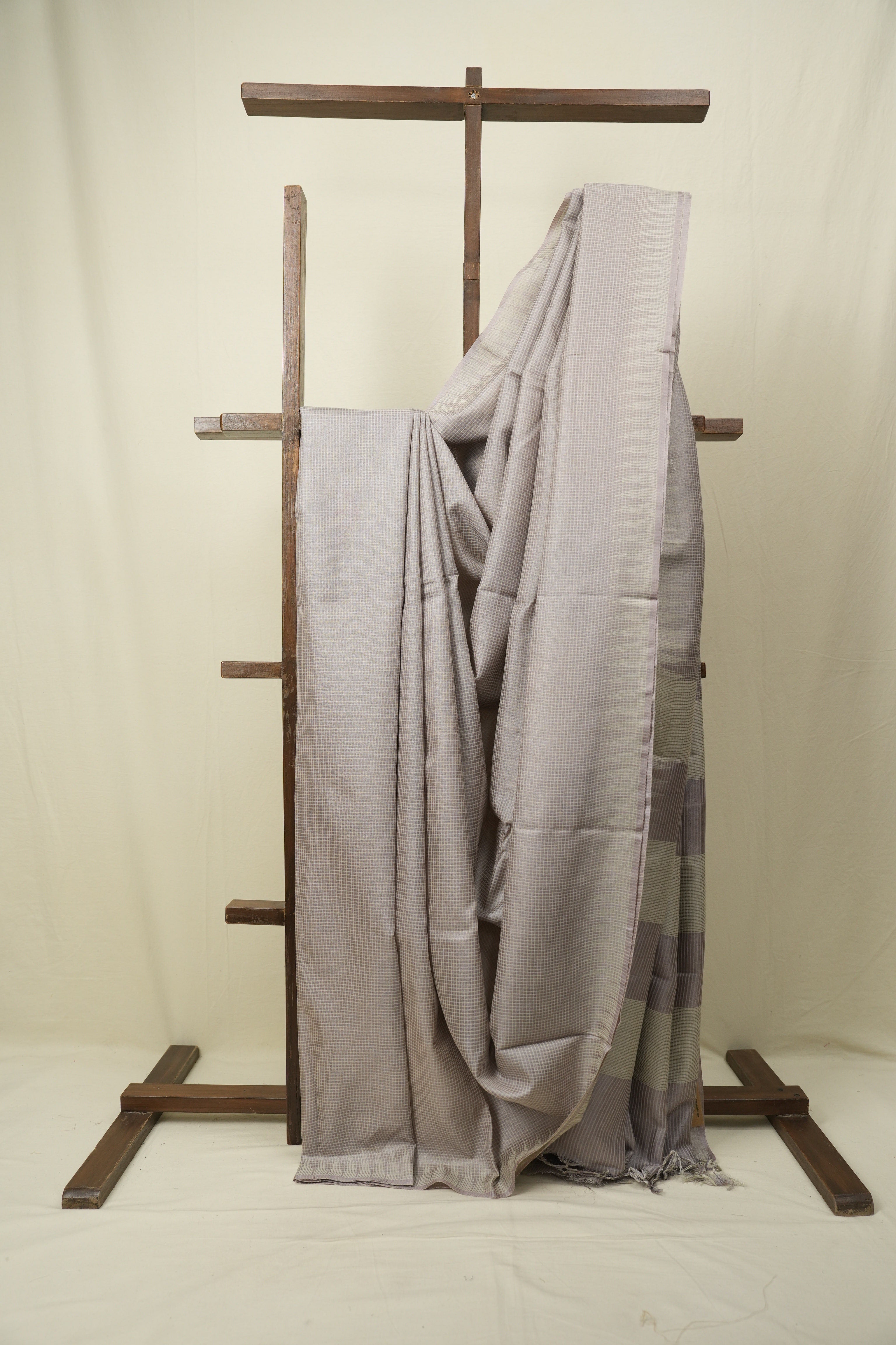 Mauve Tussar Silk Saree - SRMTSS1895