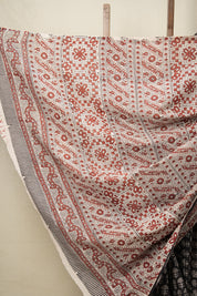 Black n White HBP Cotton Saree - SRBNWCS2801