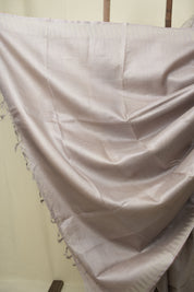 Mauve Tussar Silk Saree - SRMTSS1895