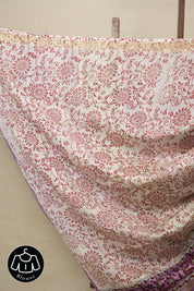 Off-White HBP Cotton Silk Saree With Maheshwari Border - SROWCSS970