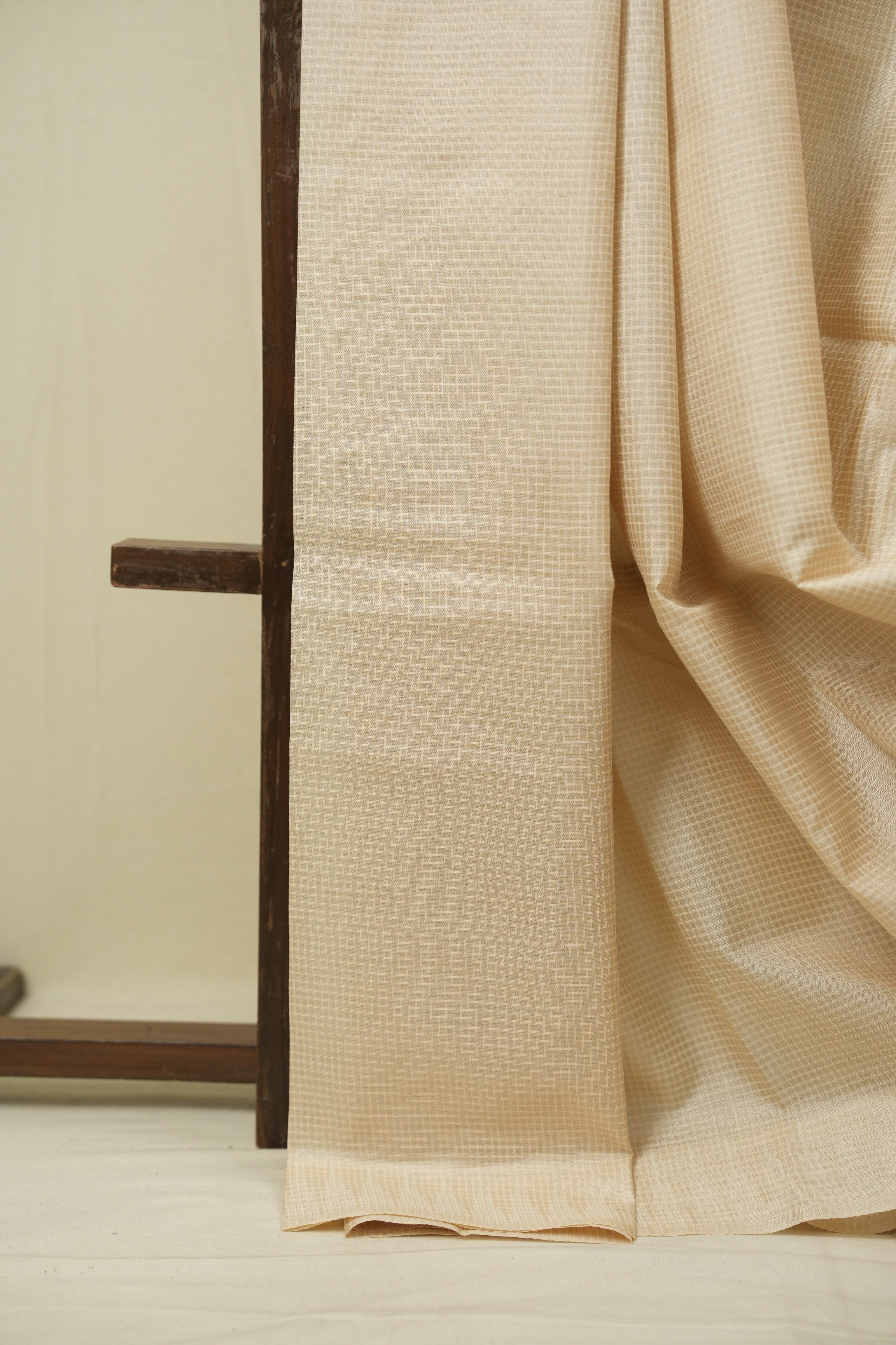 Cream Tussar Silk Saree - SRCTSS1896