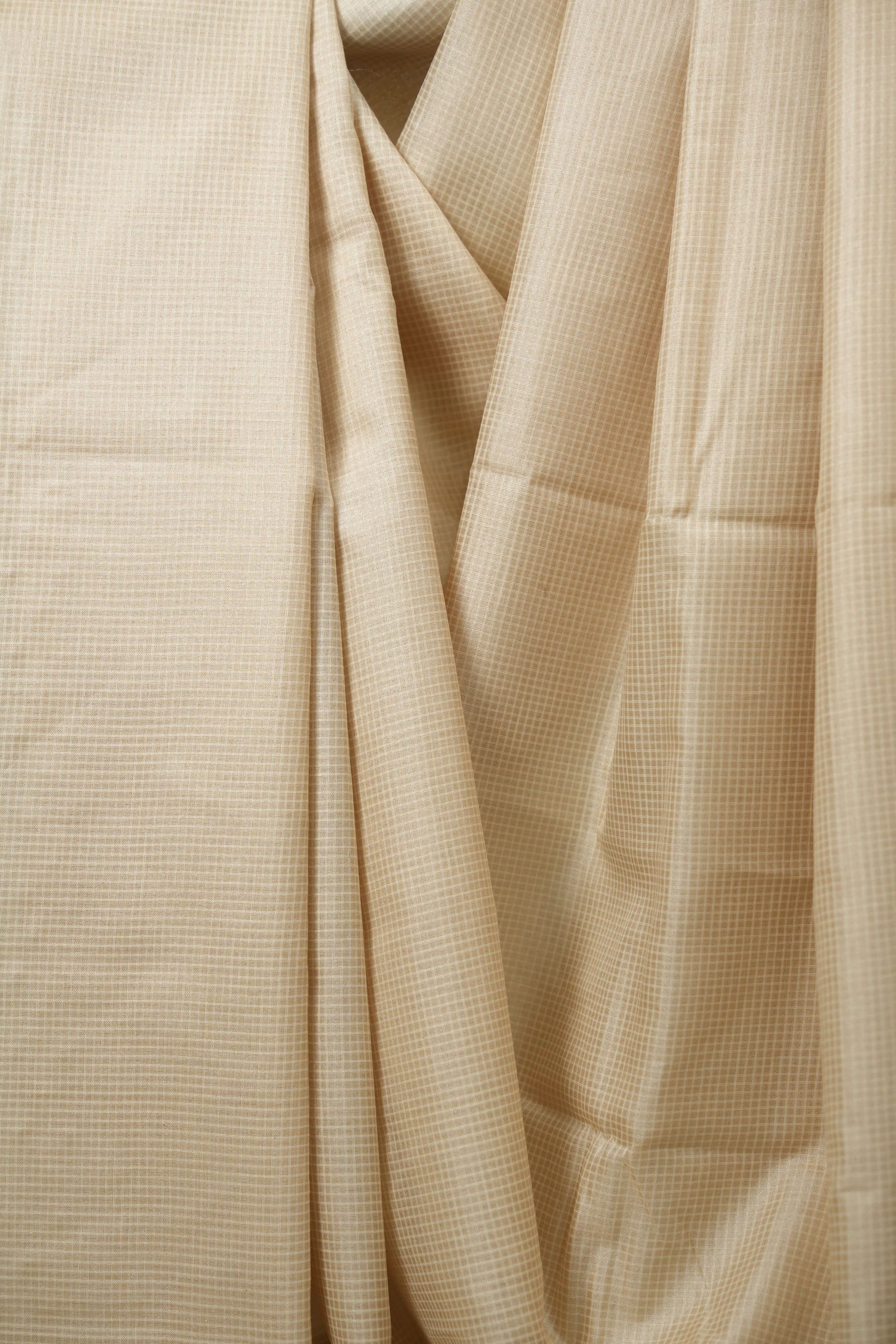 Cream Tussar Silk Saree - SRCTSS1896