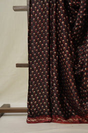 Black HBP Modal Silk Saree - SRBMSS544