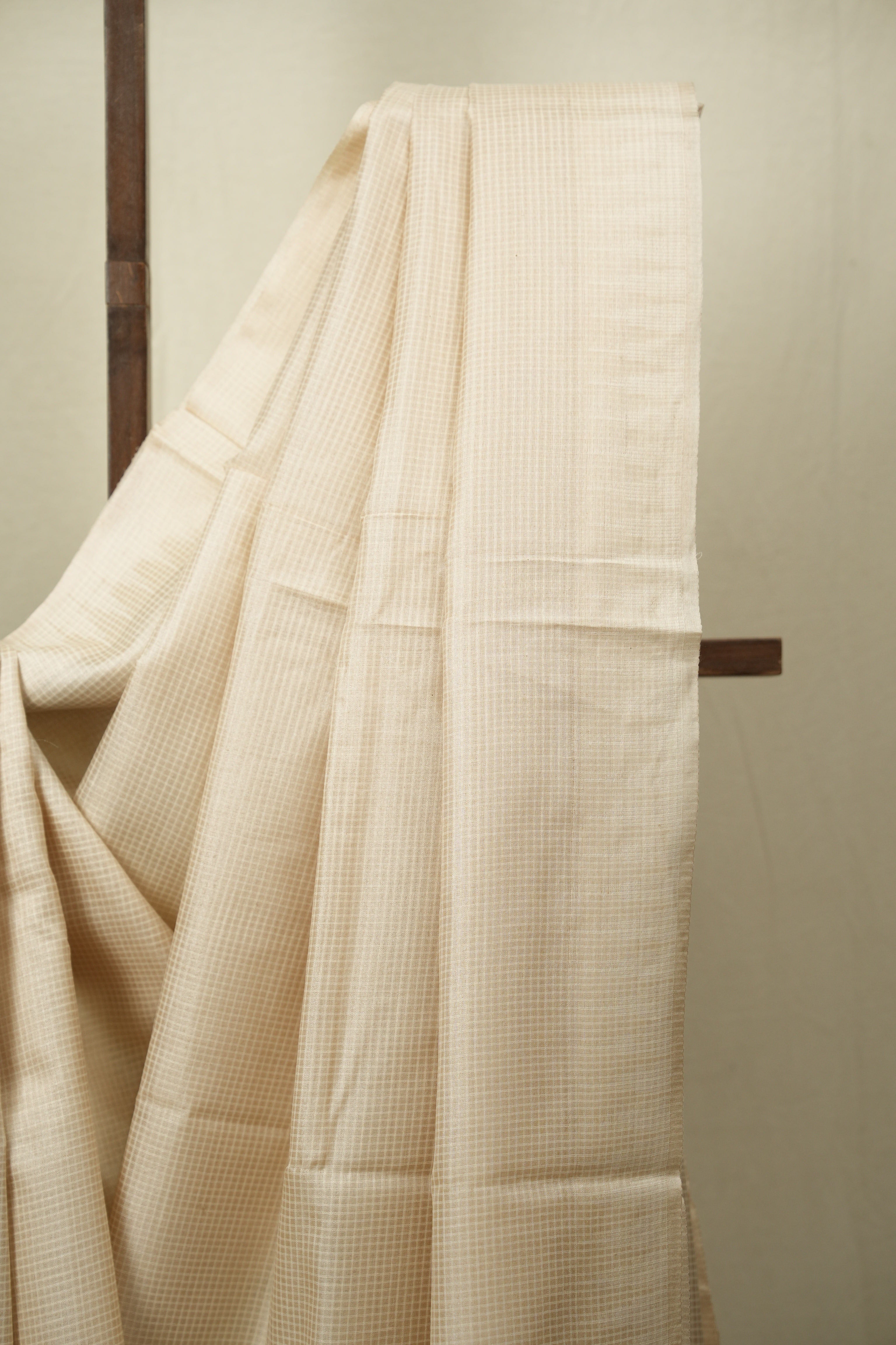 Cream Tussar Silk Saree - SRCTSS1896