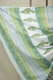 Pearl White HBP Cotton Saree - SRPWCS3344
