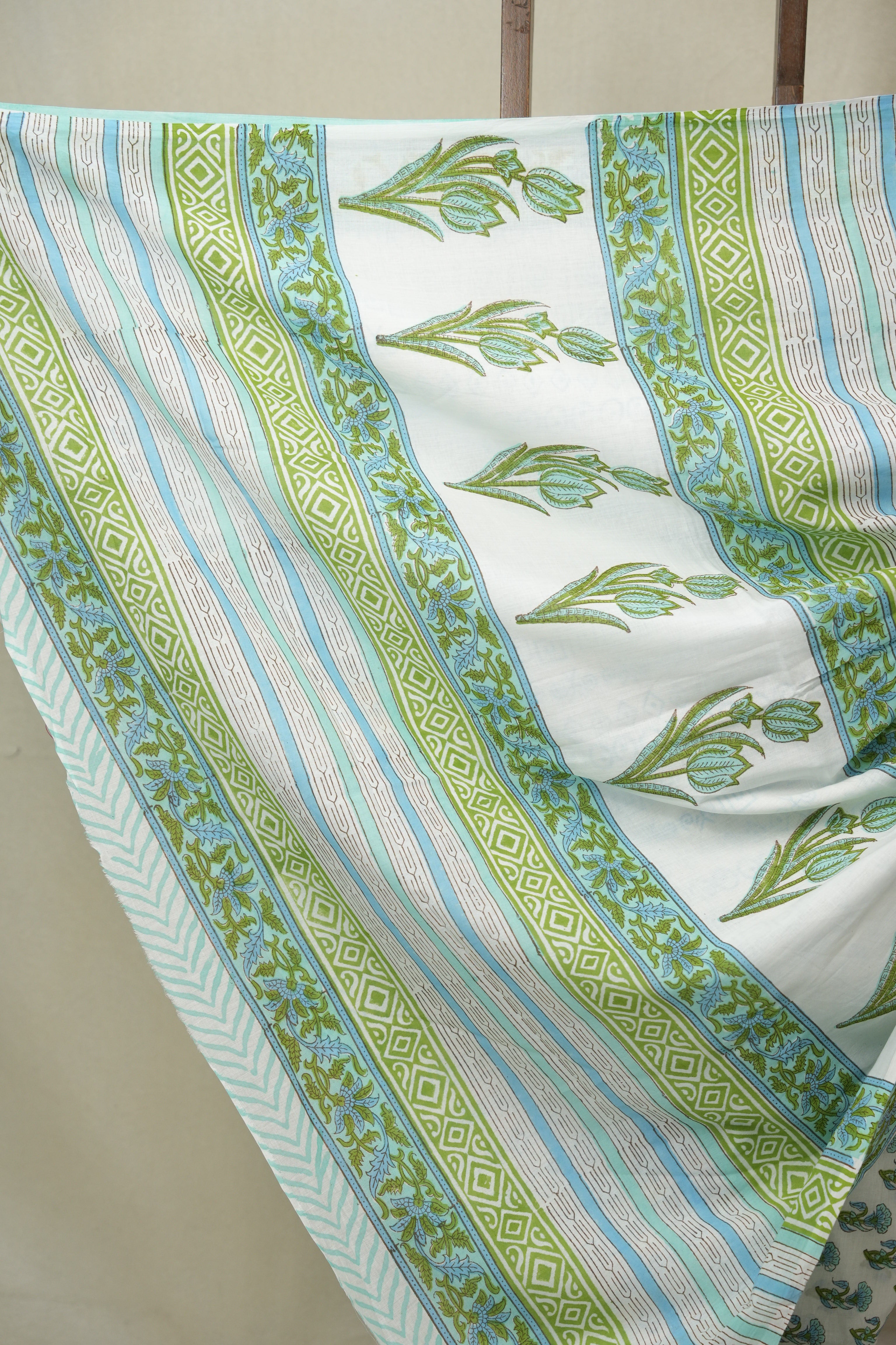 Pearl White HBP Cotton Saree - SRPWCS3344