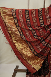 Black HBP Modal Silk Saree - SRBMSS544