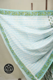 Pearl White HBP Cotton Saree - SRPWCS3344