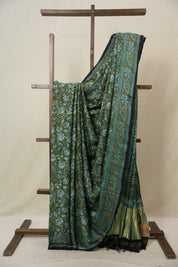Mehendi Green HBP Modal Silk Saree - SRMGMSS546