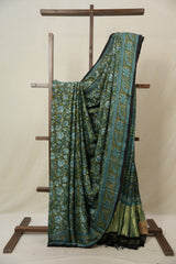 Mehendi Green HBP Modal Silk Saree - SRMGMSS546