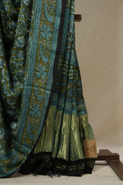 Mehendi Green HBP Modal Silk Saree - SRMGMSS546