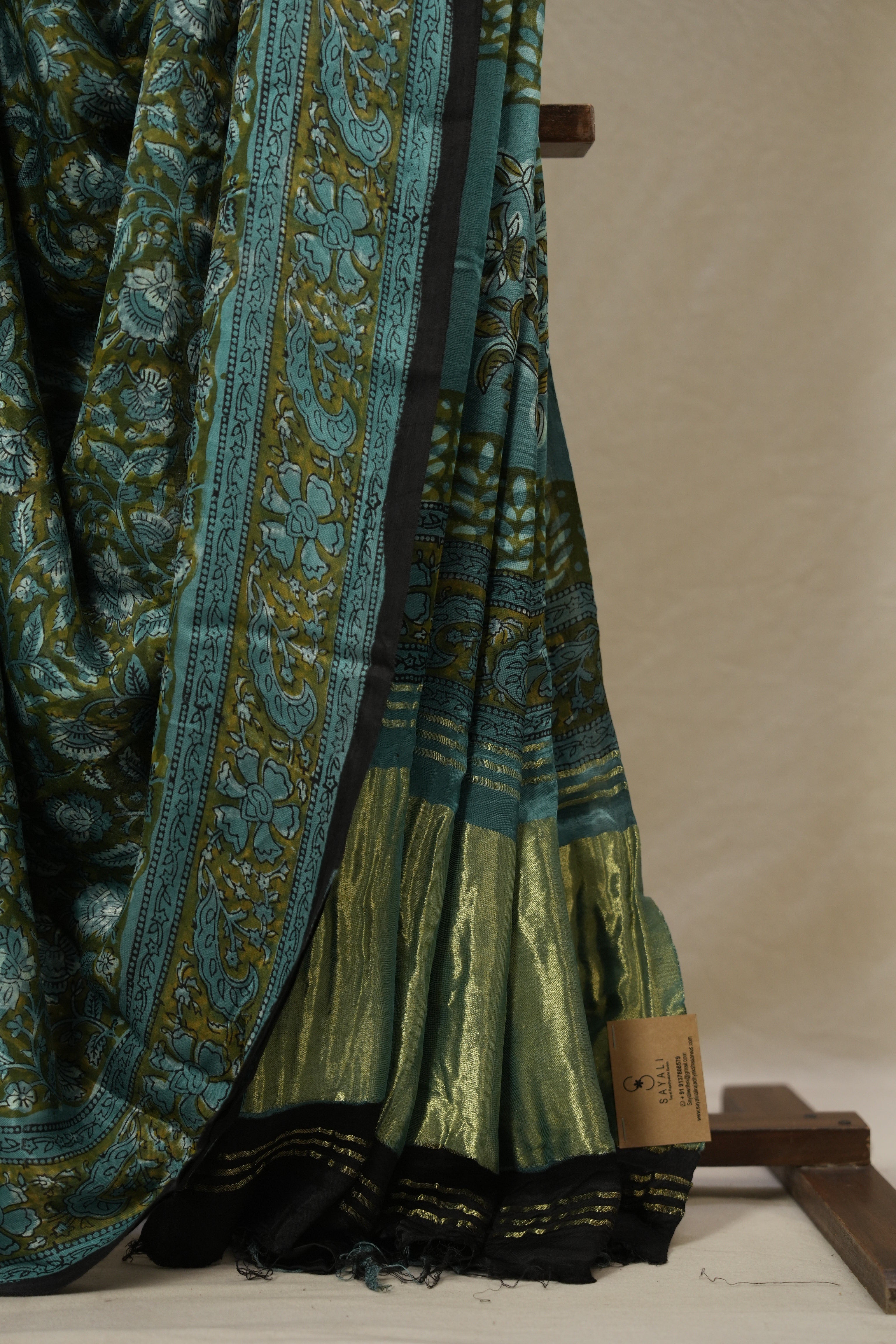 Mehendi Green HBP Modal Silk Saree - SRMGMSS546