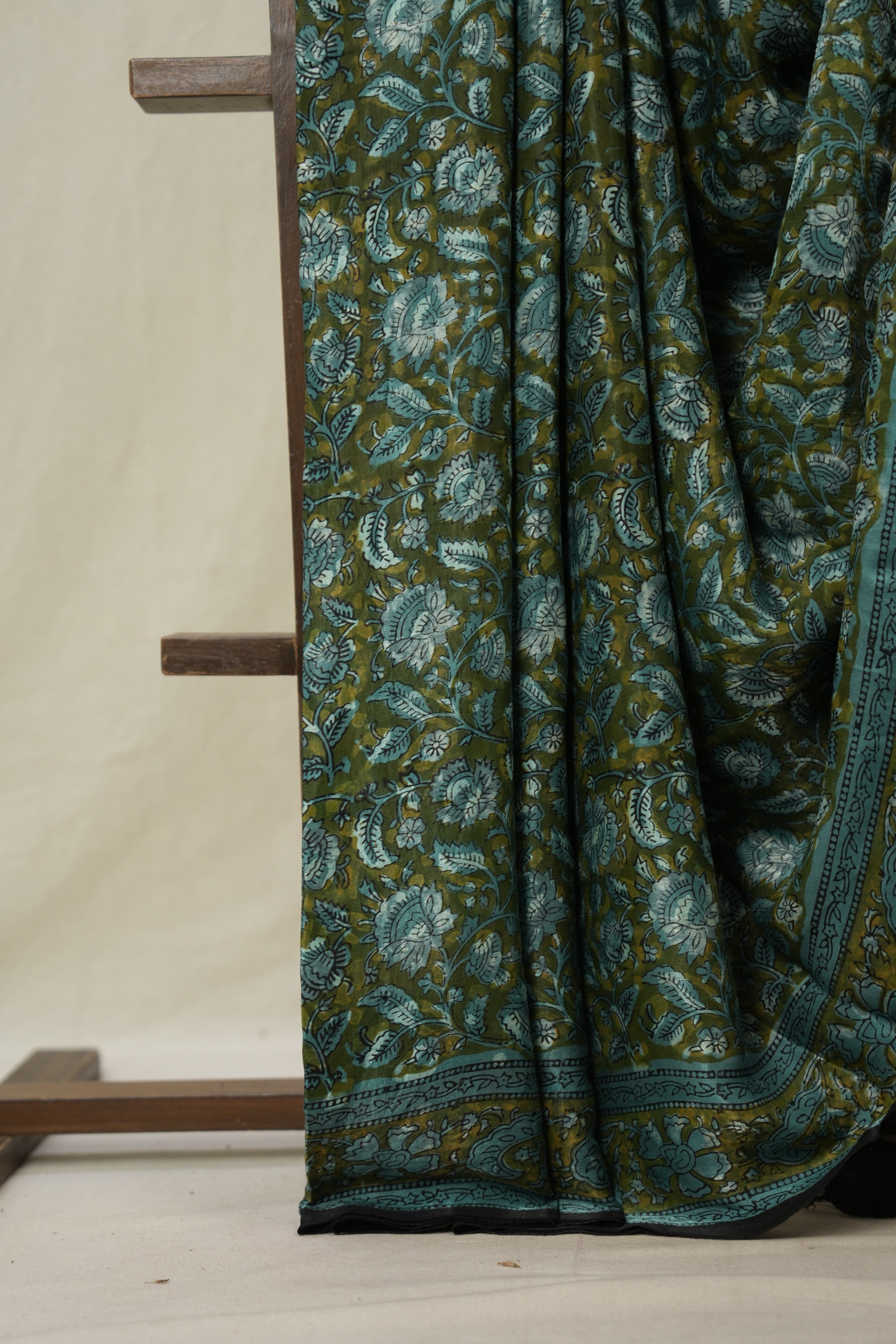 Mehendi Green HBP Modal Silk Saree - SRMGMSS546