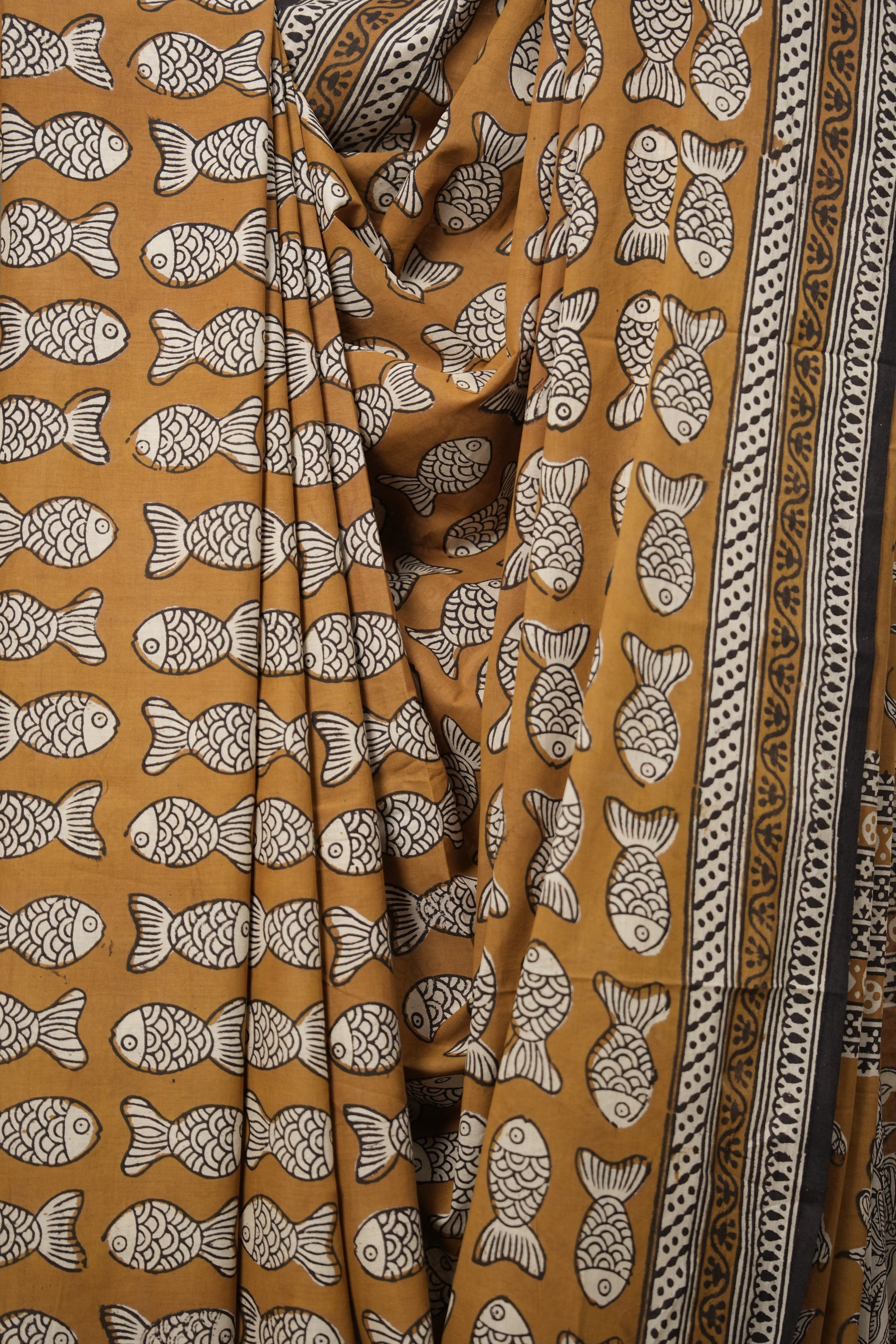 Rustic Brown HBP Cotton Saree - SRRBCS2806