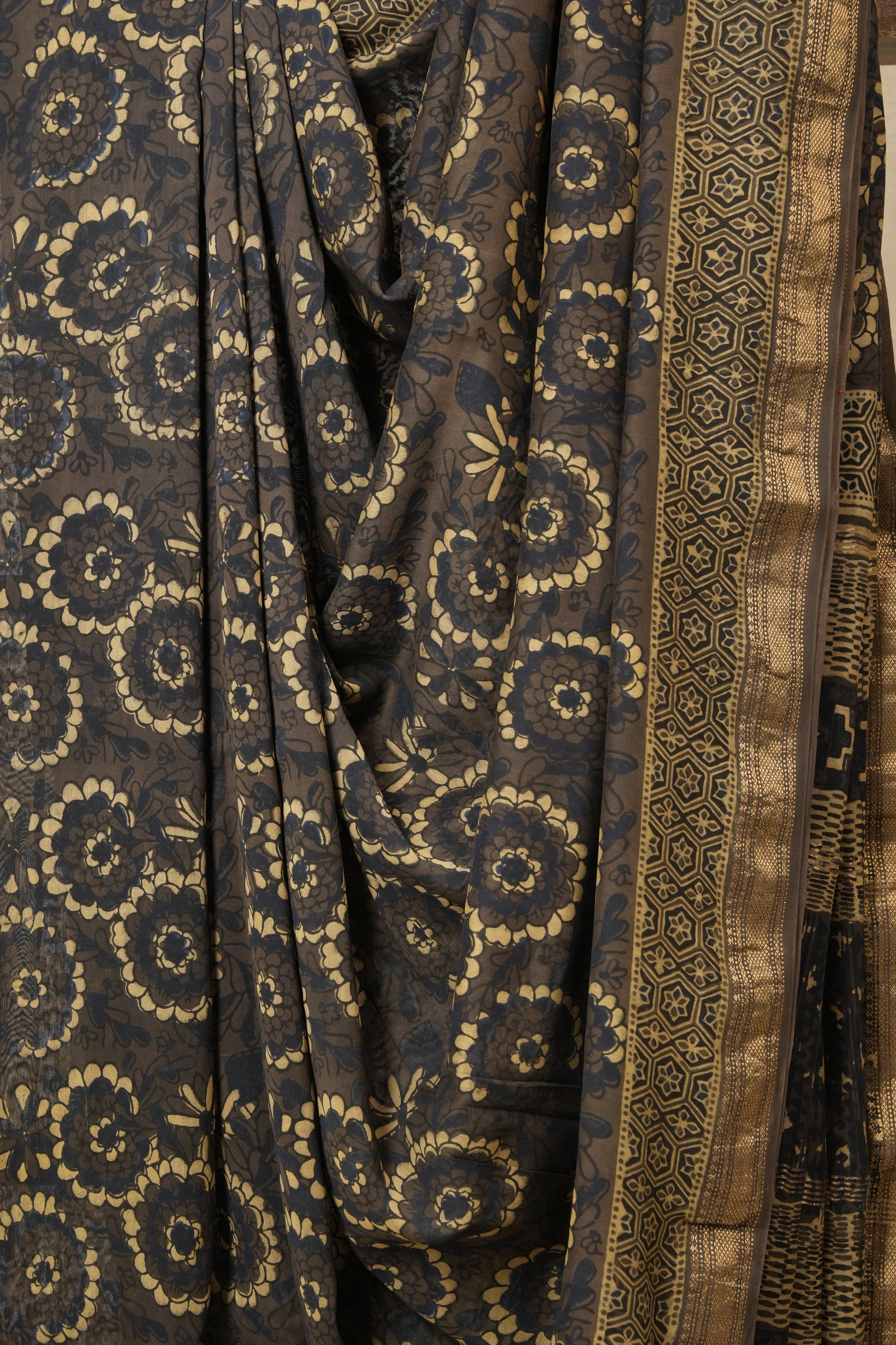 Kashish HBP Cotton Silk Saree With Maheshewari Border - SRKCSS903