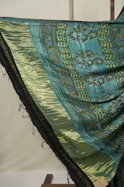 Mehendi Green HBP Modal Silk Saree - SRMGMSS546