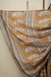 Rustic Brown HBP Cotton Saree - SRRBCS2806