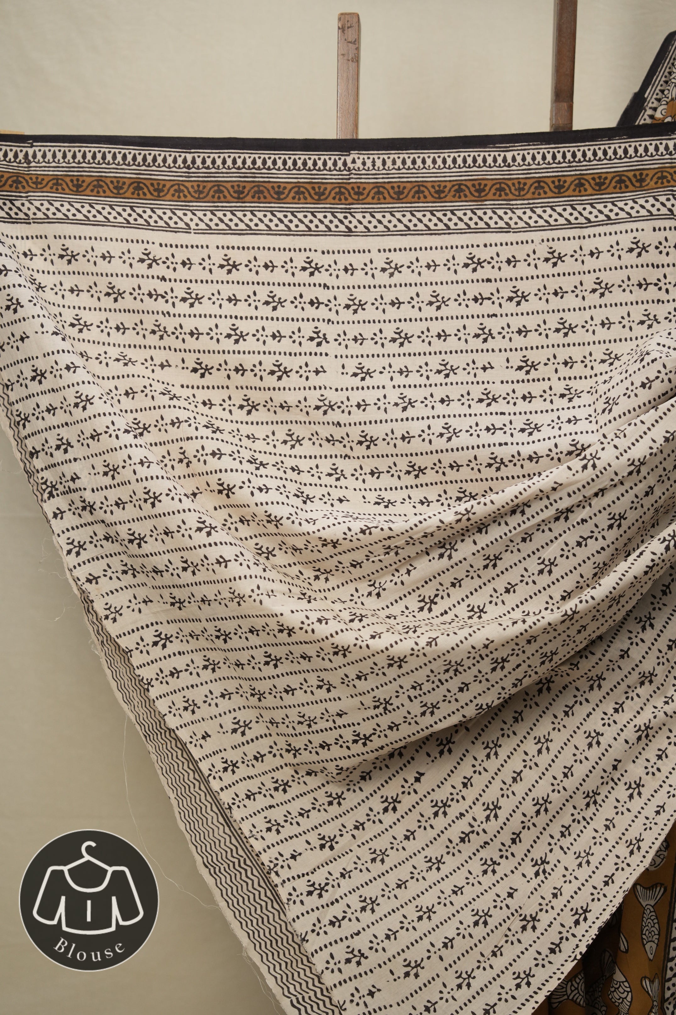 Rustic Brown HBP Cotton Saree - SRRBCS2806