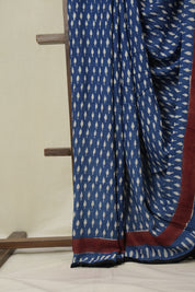 Blue Modal Silk Saree - SRBMSS642