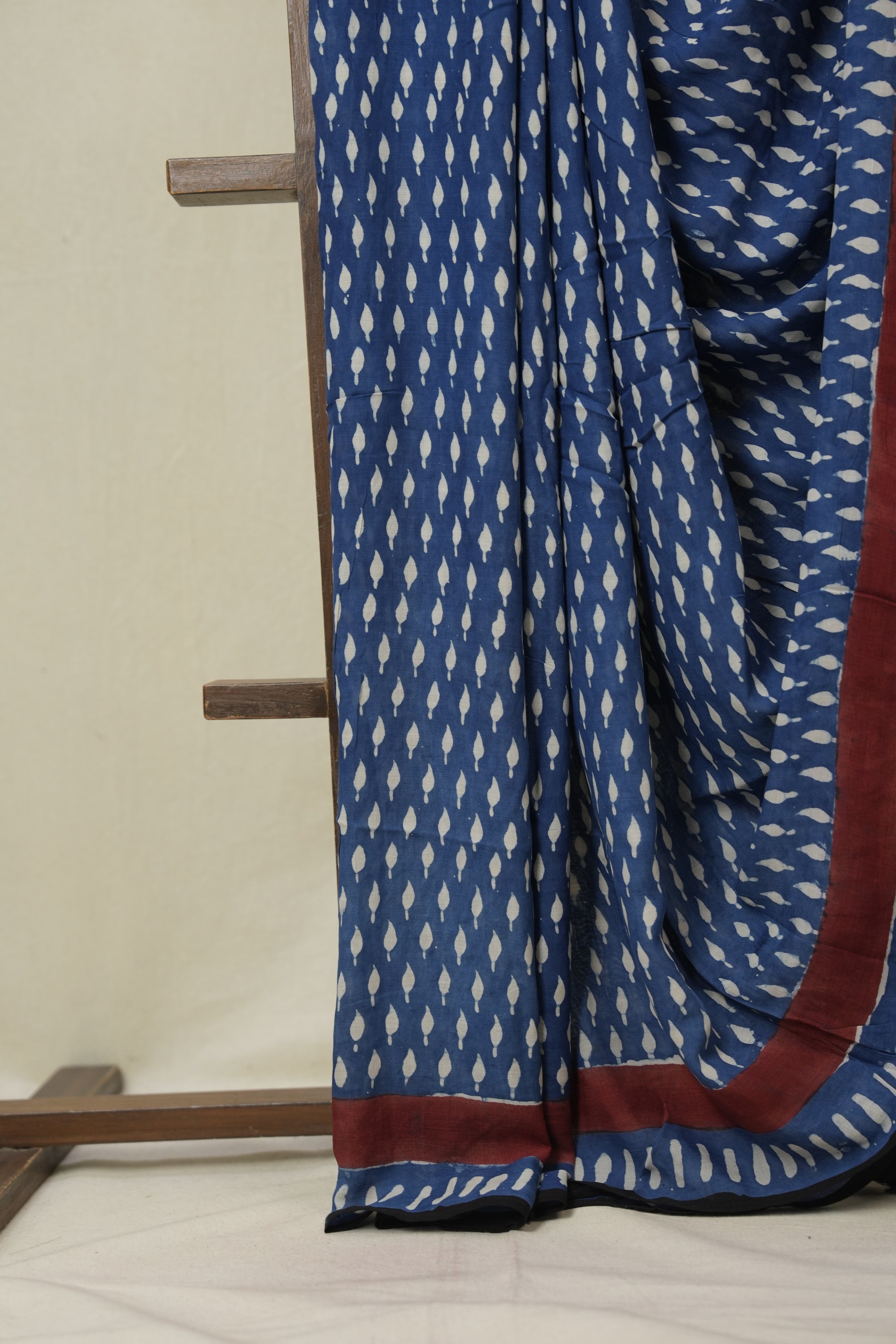 Blue Modal Silk Saree - SRBMSS642