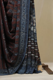 Maroon HBP Modal Silk Saree - SRMMSS656