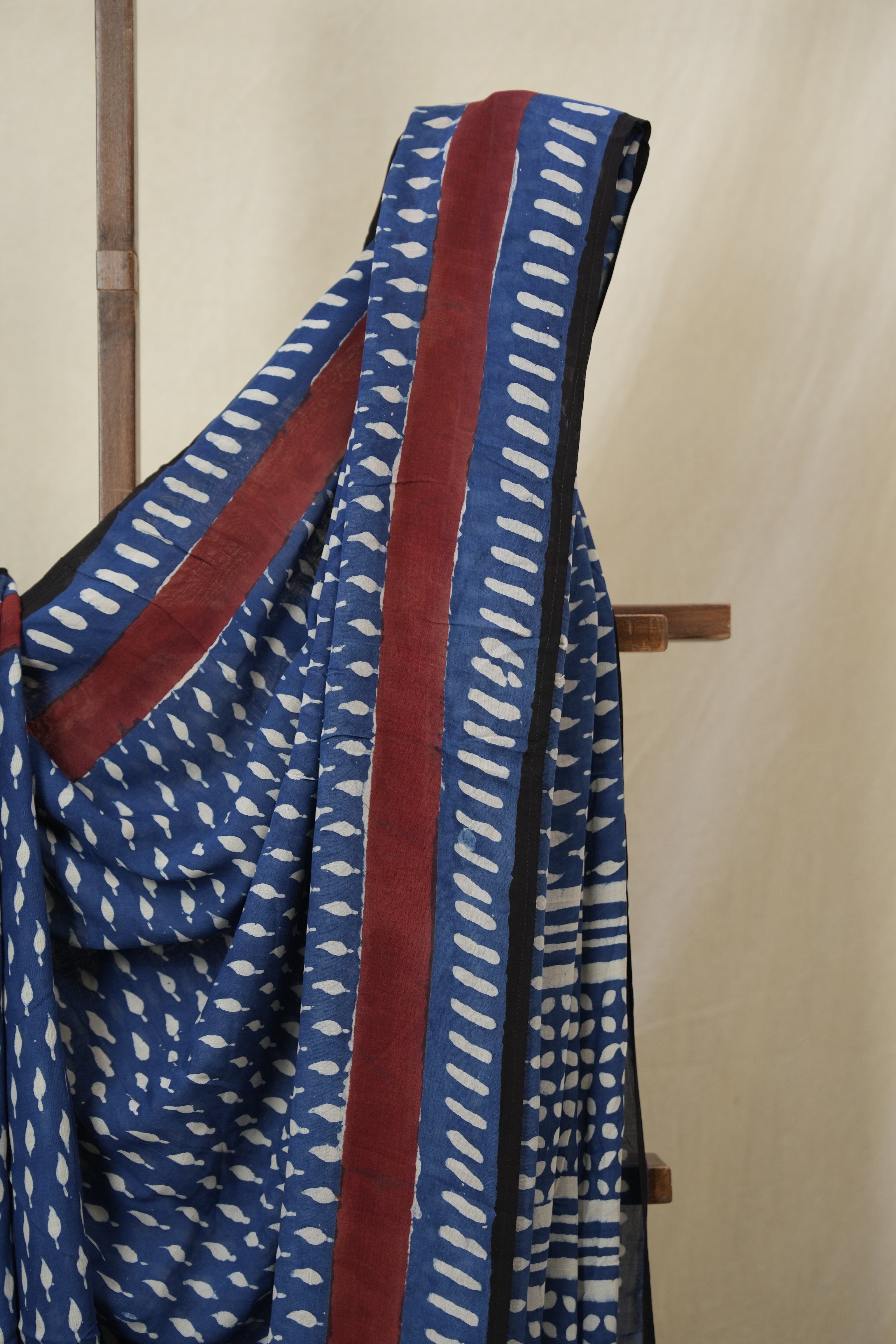 Blue Modal Silk Saree - SRBMSS642