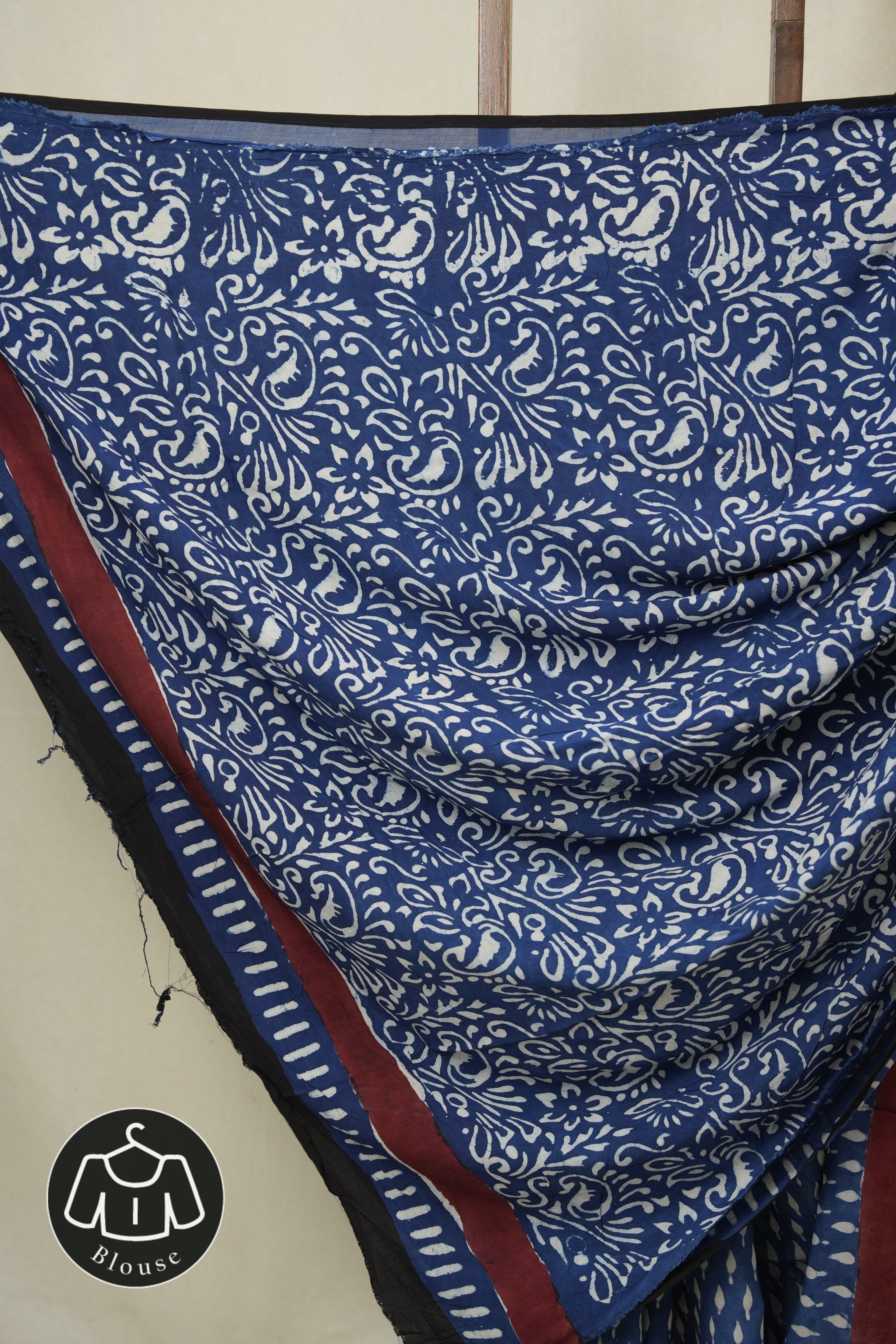 Blue Modal Silk Saree - SRBMSS642