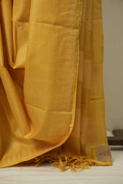 Yellow Tussar Silk Saree - SRYTSS1889
