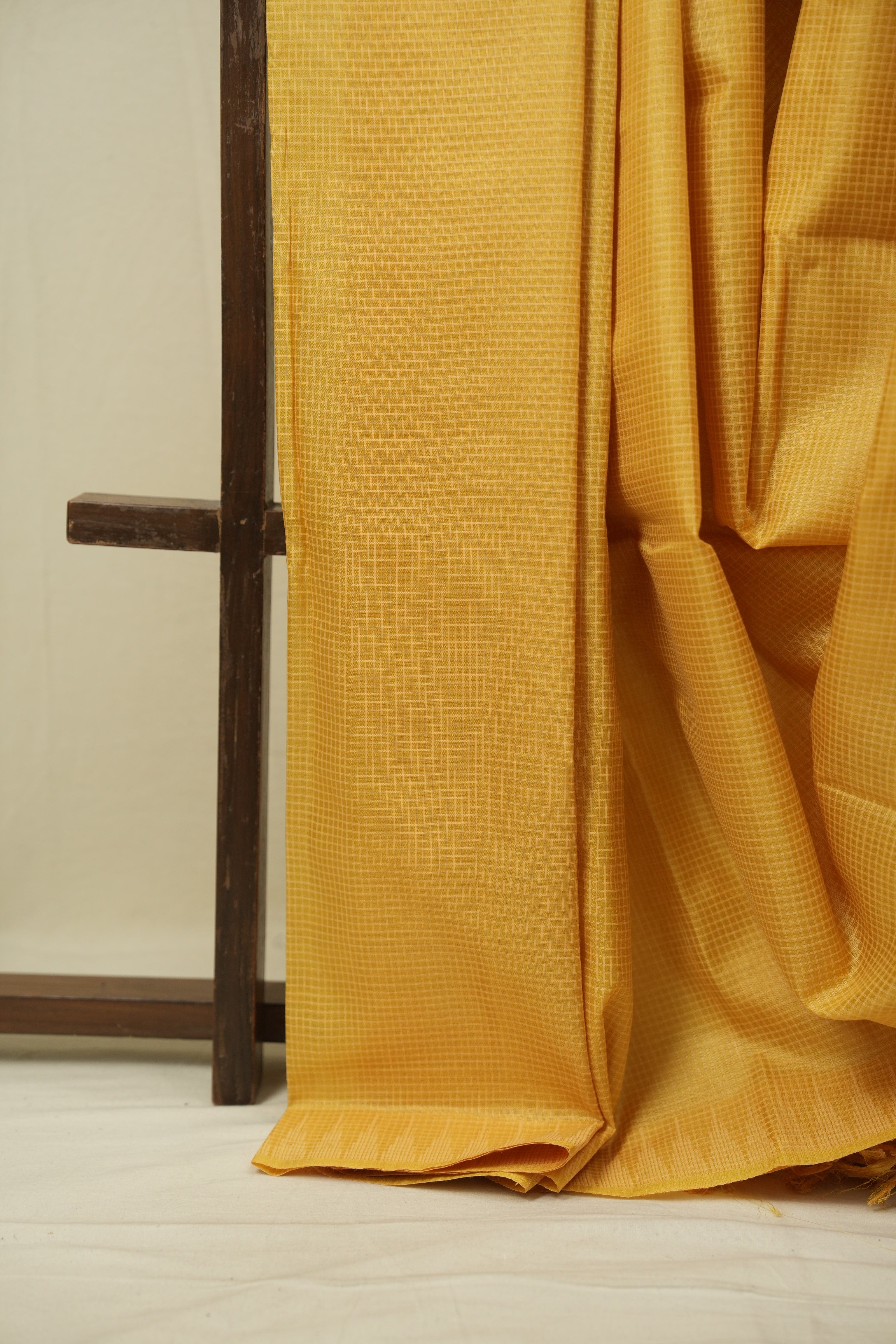 Yellow Tussar Silk Saree - SRYTSS1889